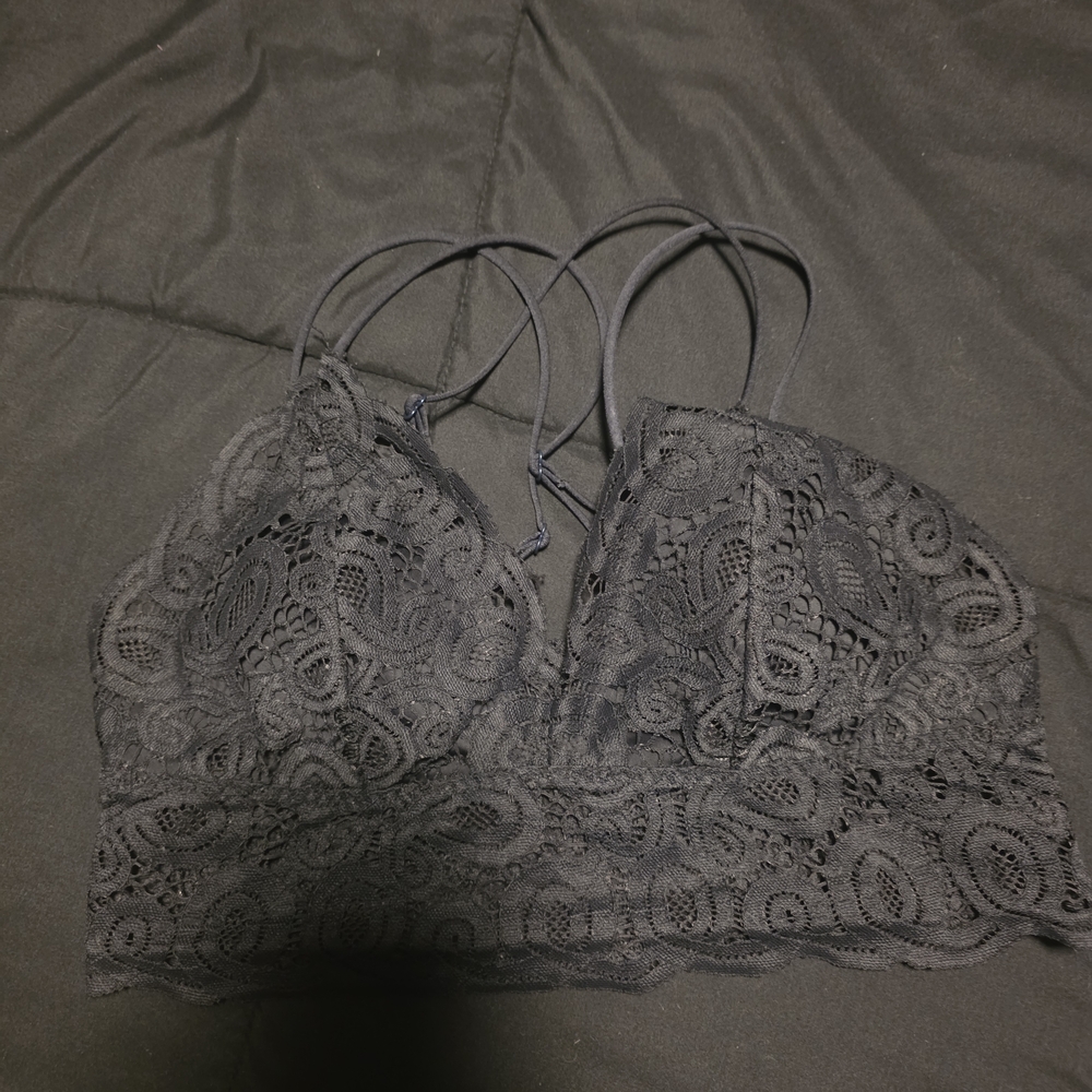 Black Lace Bralette Pink Victoria Secret